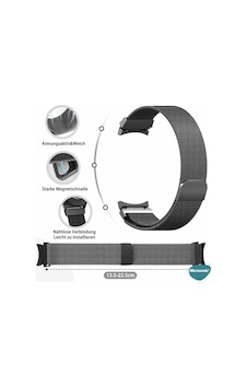 Samsung Galaxy Watch 6 Classic 43mm İçin Kordon Milano Loop Siyah Galaxy Watch 6 Classic 43mm İle Uyumlu Kordon - Siyah Çok Renkli Samsung Galaxy Watch 6 Classic 43mm İçin Kordon Milano Loop Siyah Galaxy Watch 6 Classic 43mm İle Uyumlu Kordon - Siyah Çok Renkli