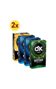 Okey Rötar Prezervatif 10'lu x 2 + Klasik Prezervatif 10'lu x 4 + Hisset Prezevatif 10'lu x 2