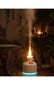 Led Işıklı Vintage Hava Nemlendirici Aromaterapi Difüzörü Usb Şarjlı