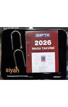 Masa Üstü Takvim Altı Siyah Ve Takvim 2026 Yılı Masa Üstü Takvim Altı Siyah Ve Takvim 2026 Yılı