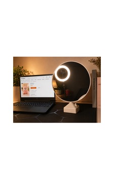 Prexium Kişiye Özel Led Fotoğraflı Masa Lambası Beyaz Beyaz