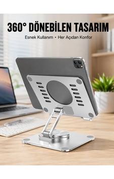 Çift Eksenli Ayarlanabilir Tablet Destek Standı Yeni Nesil Çokrenkli