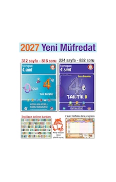 4. Sınıf 2027 Tüm Dersler Konu Anlatımlı Taktikli Soru Bankası Seti Yeni Müfredat
