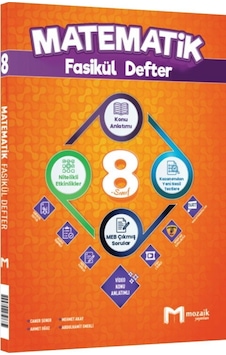 Mozaik Yayınları 8. Sınıf Matematik Fasikül Defter Mozaik Yayınları 8. Sınıf Matematik Fasikül Defter