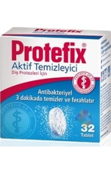 Protefix Diş Protezi Aktif Temizleyici Tablet 32'Li Protefix Diş Protezi Aktif Temizleyici Tablet 32'Li