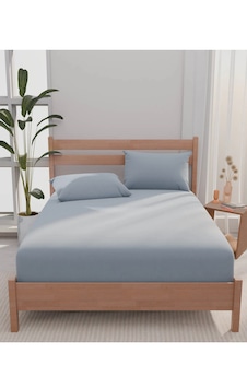 Apricitas Home Çift Kişilik Urban Çarşaf Seti %100 Pamuk Açik Mavi Apricitas Home Çift Kişilik Urban Çarşaf Seti %100 Pamuk Açik Mavi