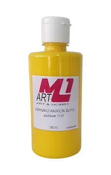 M1 Art Vernikli Akrilik Boya Sarı 140.ml M1 Art Vernikli Akrilik Boya Sarı 140.ml