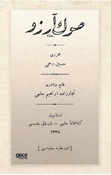 Son Arzu - Osmanlıca - Hüseyin Rahmi Gürpınar - Gece Kitaplığı