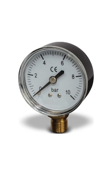 Manometre 10Bar-1 4 Dıştan Dişli-Alttan Bağlantı-Çap 50Mm Manometre 10Bar-1 4 Dıştan Dişli-Alttan Bağlantı-Çap 50Mm