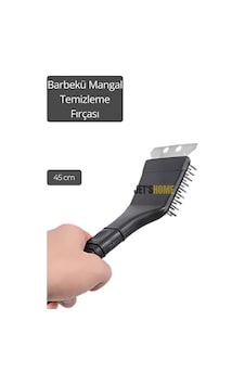 Barbekü Mangal Temizleme Fırçası Çift Taraflı Sert Fırça 45 Cm Barbekü Mangal Temizleme Fırçası Çift Taraflı Sert Fırça 45 Cm