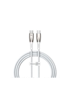 Baseus Glimmer Series Cadh000702 1mt 100w Beyaz Pd Type-c To Type-c Şarj Kablosu Örgülü Baseus Glimmer Series Cadh000702 1mt 100w Beyaz Pd Type-c To Type-c Şarj Kablosu Örgülü
