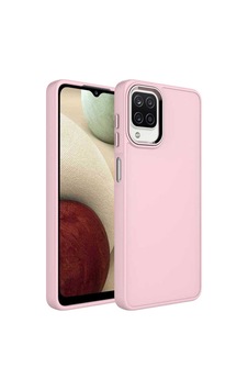 Galaxy M32 Kılıf Metal Çerçeve Ve Buton Tasarımlı Silikon Zore Luna Kapak Pembe Galaxy M32 Kılıf Metal Çerçeve Ve Buton Tasarımlı Silikon Zore Luna Kapak Pembe