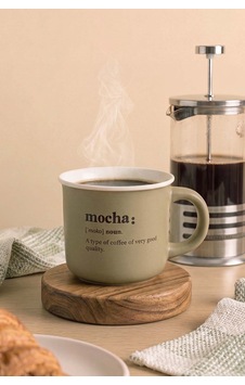 Mocha Mottolu Lory Porselen Kupa 380 Ml Çok Renkli Mocha Mottolu Lory Porselen Kupa 380 Ml Çok Renkli