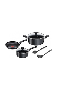 Tefal Super Cook 7 Parça Tencere Seti B459s784 TEFAL.158 Siyah