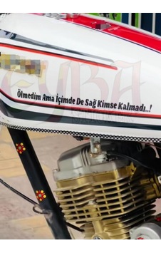 Ölmedim Ama İçimde De Sağ Kimse Kalmadı.. Motorsiklet Yazı Sticker Araç Arkası