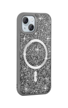 Apple Uyumlu iPhone 13 Kılıf Pırlanta Tasarımlı M-safe Şarj Özellikli Zore Mozaik Silikon Kapak Apple Uyumlu iPhone 13 Kılıf Pırlanta Tasarımlı M-safe Şarj Özellikli Zore Mozaik Silikon Kapak