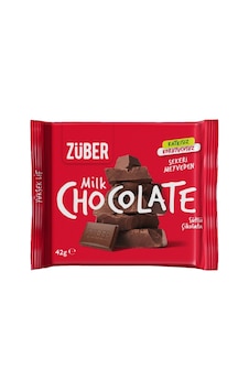 4 Adet Züber Sütlü Çikolata 42 G 4 Adet Züber Sütlü Çikolata 42 G