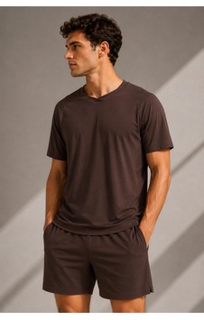 Alexander Gardi Nefes Alan File Detaylı Spor T-shirt Kahverengi Alexander Gardi Nefes Alan File Detaylı Spor T-shirt Kahverengi