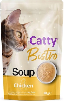 Catty Bistro Tavuklu Kedi Çorbası 40 Gr Catty Bistro Tavuklu Kedi Çorbası 40 Gr