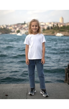 Almira Bebek Kız Çocuk Kot Pantolon Beli Lastikli Kot 9-10 Yaş Almira Bebek Kız Çocuk Kot Pantolon Beli Lastikli Kot 9-10 Yaş