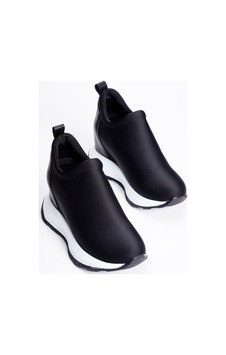 Mubiano Kadın Streç Gizli Ökçe Sneaker Bot Kalın Taban Tulea Siyah Mubiano Kadın Streç Gizli Ökçe Sneaker Bot Kalın Taban Tulea Siyah