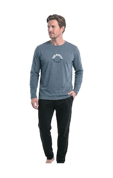 Pierre Cardin 6155 Erkek Uzun Kollu Bisiklet Yaka Pijama Takımı -gri Pierre Cardin 6155 Erkek Uzun Kollu Bisiklet Yaka Pijama Takımı -gri