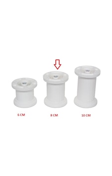 Gülormanürünleri Liz Jumbo Baza Ayağı Beyaz 8Cm