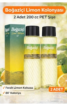 Boğaziçi Limon Kolonyası 200 Cc Pet Şişe 2 Adet 80 Ferahlatıcı Limon Kokulu Kolonya Boğaziçi Limon Kolonyası 200 Cc Pet Şişe 2 Adet 80 Ferahlatıcı Limon Kokulu Kolonya