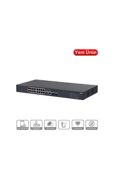 Dahua Cs4218-16et-240 18 Port 16xpoe 10/100 240w +2sfp Cloud Yönetılebılır Swıtch Dahua Cs4218-16et-240 18 Port 16xpoe 10/100 240w +2sfp Cloud Yönetılebılır Swıtch