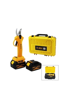 Cordless Shear Yellow Bn-5 Hs-155 Şarjlı Bağ Makası 2 Batarya