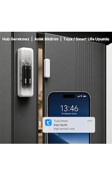 Wifi Kapı Pencere Sensörü Tuya, Smart Life Uyumlu Wks-01 Genel Wifi Kapı Pencere Sensörü Tuya, Smart Life Uyumlu Wks-01 Genel