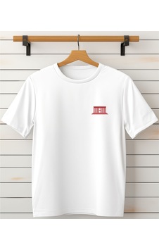 Aselinda Gazi Mustafa Kemal Atatürk Baskılı Unisex T-shirt -anıtkabir Detaylı Tişört Beyaz