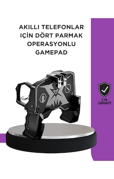 Tetikli Mobil Gamepad Ergonomik Kavramalı Oyun Aparatı Arka Kapak Tetikli Mobil Gamepad Ergonomik Kavramalı Oyun Aparatı Arka Kapak