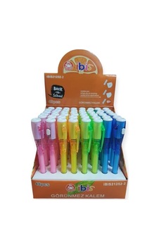 Görünmez Kalem 21252-2 48'li Stand Çok Renkli Görünmez Kalem 21252-2 48'li Stand Çok Renkli