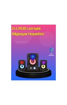 2.1 K Rgb Led Oy Hoparlörü Subwoofer Destekli 2.1 K Rgb Led Oy Hoparlörü Subwoofer Destekli