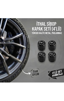 Opel Grubu İle Uyumlu Alüminyum Altıgen Sibop Kapak Seti Siyah - İthal Sibop Kapağı 4lü Set Opel Grubu İle Uyumlu Alüminyum Altıgen Sibop Kapak Seti Siyah - İthal Sibop Kapağı 4lü Set