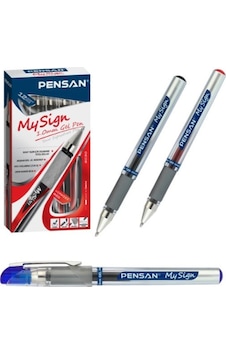 Pensan Roller Kalem My-Sign Jel Bilye Uçlu İmza Kalemi 1.0 MM Mav
