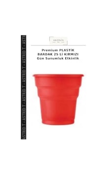 Premium Plastik Bardak 25 Li Kırmızı Gün Sunumluk Etkinlik Premium Plastik Bardak 25 Li Kırmızı Gün Sunumluk Etkinlik