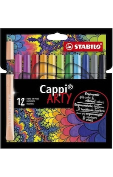 Stabilo 168/12-1-20 Cappi Arty Keçeli Boya Kalemi 12'li Çok Renkli Stabilo 168/12-1-20 Cappi Arty Keçeli Boya Kalemi 12'li Çok Renkli