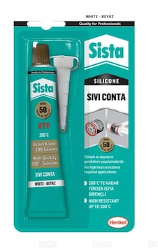 Sista Sıvı Conta 200 Dereceye Dayanıklı Belçika Üretim 50 Gram