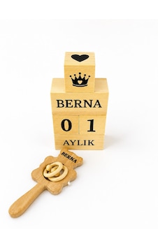 Kişiye Özel İsimli Bebek Çıngırak - Bebek Anı Küpü Tekstil Boyalı-%100 Doğal Organik Ahşap Set - Hediyelik - Yeni Doğan- Kişiye Özel İsimli Bebek Çıngırak - Bebek Anı Küpü Tekstil Boyalı-%100 Doğal Organik Ahşap Set - Hediyelik - Yeni Doğan-