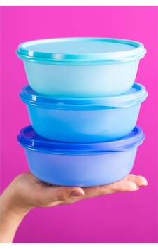 Tupperware Üç Şekerpare 600 ML 3'lü Set Tupperware Üç Şekerpare 600 ML 3'lü Set