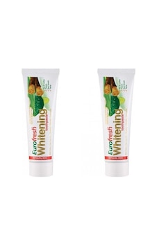 Eurofresh Whitening Aloe Vera ve Misvak Özlü Beyazlatıcı Diş Macunu 112 G x 2 Eurofresh Whitening Aloe Vera ve Misvak Özlü Beyazlatıcı Diş Macunu 112 G x 2