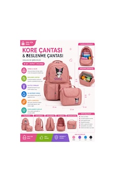 Kore Çantası Ve Beslenme Çantası Seti Pembe Kız Çocuk Okul Çantası Labubu Desenli Sırt Çantası / Unisex Çok Amaçlı Spor Ve Fitness Çantası Pembe Pembe Kore Çantası Ve Beslenme Çantası Seti Pembe Kız Çocuk Okul Çantası Labubu Desenli Sırt Çantası / Unisex Çok Amaçlı Spor Ve Fitness Çantası Pembe Pembe