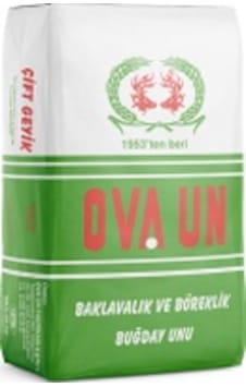 Ova Un Çift Geyik Baklavalık ve Böreklik Buğday Unu 25 KG Ova Un Çift Geyik Baklavalık ve Böreklik Buğday Unu 25 KG