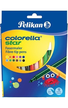 C302 12 Renk Keçeli Kalem Karton C302 12 Renk Keçeli Kalem Karton