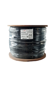 Apronx Cat6 23AWG 305 Metre Outdoor 0.57 MM Siyah Network Kablosu Apronx Cat6 23AWG 305 Metre Outdoor 0.57 MM Siyah Network Kablosu