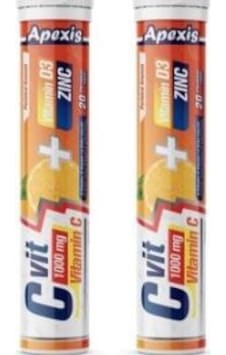 Apexis C Vit 1000 Mg C Vitamini 2X20'Li Tablet Apexis C Vit 1000 Mg C Vitamini 2X20'Li Tablet