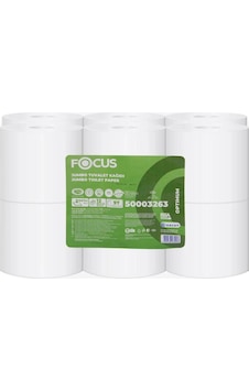 Focus Optimum Jumbo Tuvalet Kağıdı Çift Katlı 388 Yaprak 97 M 12 Adet Focus Optimum Jumbo Tuvalet Kağıdı Çift Katlı 388 Yaprak 97 M 12 Adet