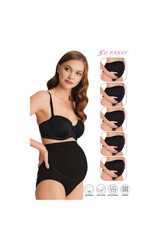 Özkan Underwear Özkan 23582 5'li Paket Kadın Pamuklu Likralı Süprem Hamile Lohusa Yüksek Bel Bato Külot Siyah Özkan Underwear Özkan 23582 5'li Paket Kadın Pamuklu Likralı Süprem Hamile Lohusa Yüksek Bel Bato Külot Siyah